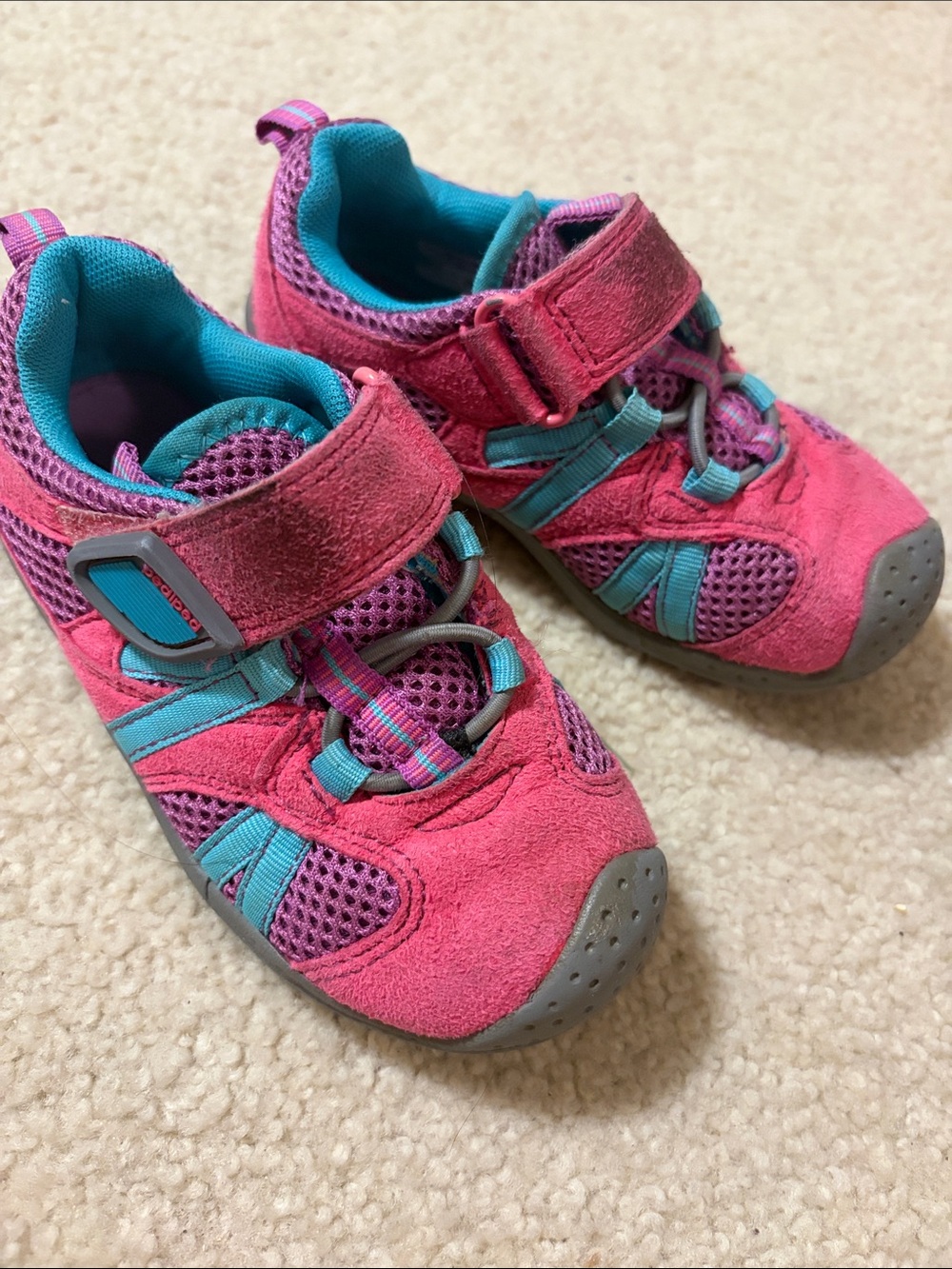 Pediped Pink and Blue Toddler shoes, size 24